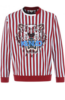 Хлопковый свитшот в контрастную полоску Kenzo