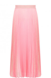 Однотонная плиссированная юбка-миди Christopher Kane