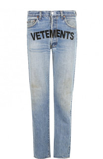 Джинсы прямого кроя Vetements