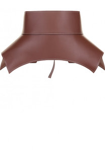 Кожаный пояс с контрастной прострочкой на завязках Loewe