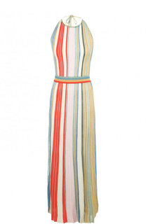 Приталенное вязаное платье-миди с открытой спиной Missoni