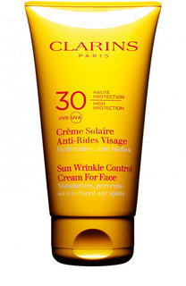Солнцезащитный крем для лица Crème Solaire Anti-Rides Visage SPF 30 Clarins