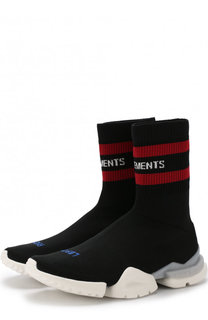 Высокие текстильные кроссовки Vetements x Reebok Vetements