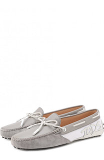 Комбинированные мокасины с аппликацией Tod’s
