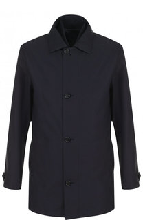 Однобортное пальто на молнии с подстежкой Z Zegna