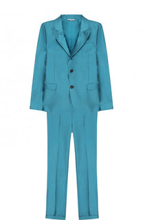 Шелковый костюм из брюк и пиджака Dolce & Gabbana