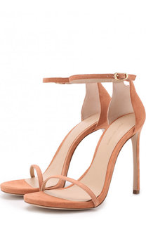 Замшевые босоножки Nudist на шпильке Stuart Weitzman