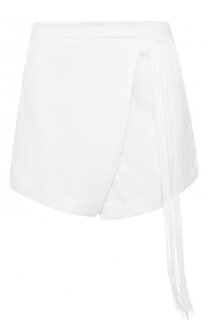 Однотонные мини-шорты из льна Isabel Benenato