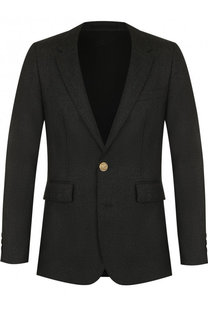 Однобортный шерстяной пиджак Burberry