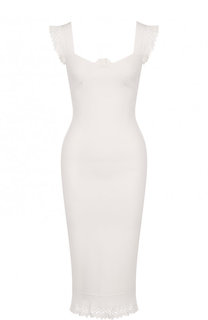 Однотонное приталенное платье-миди на молнии Roland Mouret