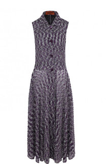 Приталенное вязаное платье-миди Missoni