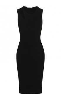 Приталенное мини-платье с разрезом на плече Helmut Lang