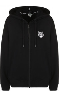 Однотонный хлопковый кардиган на молнии Kenzo