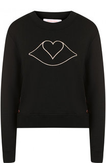 Хлопковый свитшот с контрастной вышивкой See by Chloé