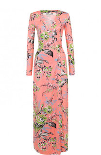 Шелковое платье с запахом и принтом Diane Von Furstenberg