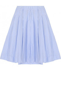 Хлопковая юбка свободного кроя с защипами Caf