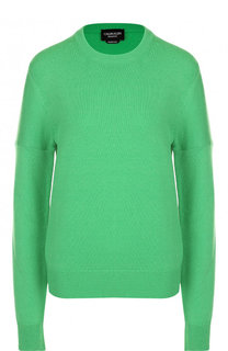 Однотонный кашемировый пуловер с круглым вырезом CALVIN KLEIN 205W39NYC