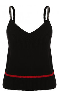 Вязаный топ из хлопка на бретельках No. 21