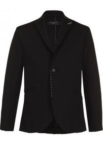 Однобортный пиджак из смеси льна и хлопка с вискозой Transit