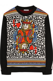 Хлопковый свитшот с принтом Dolce & Gabbana