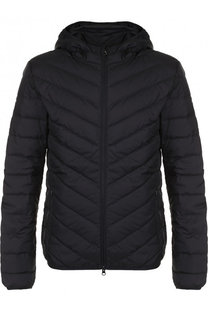 Стеганый пуховик на молнии с капюшоном Ea 7