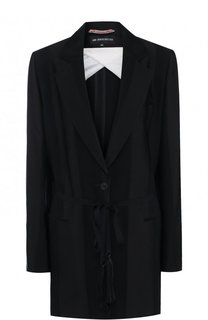 Однотонный жакет из вискозы с поясом Ann Demeulemeester