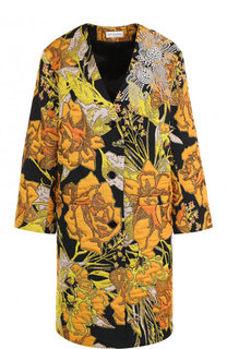 Пальто свободного кроя с контрастной отделкой Dries Van Noten