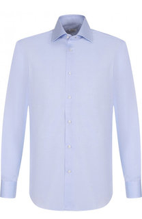 Хлопковая сорочка с воротником кент Barba