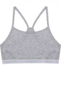 Топ с логотипом бренда Sanetta