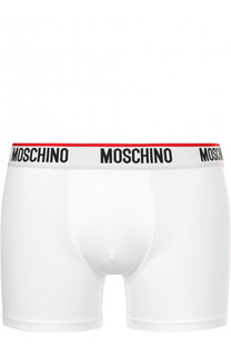 Хлопковые боксеры с широкой резинкой Moschino