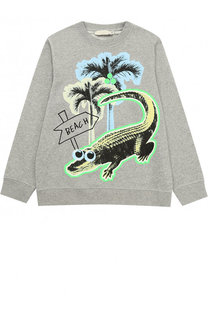 Хлопковый свитшот с принтом Stella McCartney