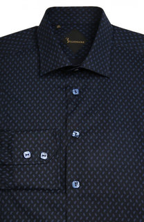 Приталенная хлопковая сорочка с принтом Billionaire