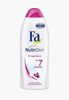 Пена для ванн Fa NutriSkin Увлажнение Ягода акаи, 500 мл