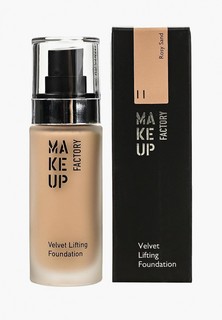 Тональное средство Make Up Factory для нормальной,сухой,комбинированной кожи с эффектом лифтинга Velvet Lifting Foundation, т.11 розово-песочный