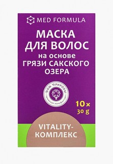 Маска для волос Мануфактура Дом Природы "Vitality-комплекс" на основе Сакской грязи, 10 саше