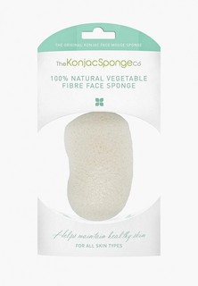 Спонж для очищения лица The Konjac Sponge Co Premium Face Mouse Sponge Pure White 100% (премиум-упаковка)