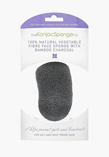 Спонж для очищения лица The Konjac Sponge Co Premium Face Mouse Sponge Bamboo Charcoal (премиум-упаковка)