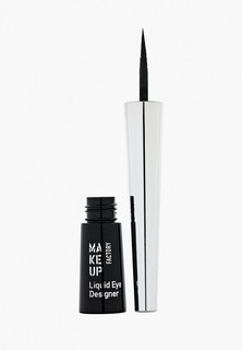 Подводка для глаз Make Up Factory жидкая Liquid Eye Designer, тон 01 черный