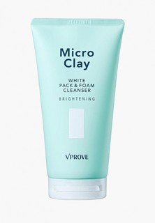 Маска для лица Vprove пенная Micro Clay с каолином, осветляющая, 150 мл