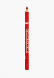 Карандаш для губ Seventeen Seventeen. т.27 водостойкий с витамином Е Super Smooth W/P Lip Liner Красный