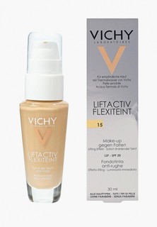 Тональное средство Vichy с эффектом лифтинга liftactiv flexilift опаловый оттенок, тон 15 30 мл