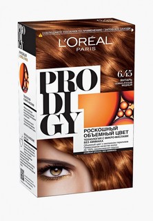 Краска для волос LOreal Paris LOreal "Prodigy" без аммиака, оттенок 6.45, Янтарь