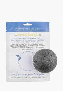Спонж для очищения лица The Konjac Sponge Co Facial Puff Konjac Sponge Bamboo Charcoal