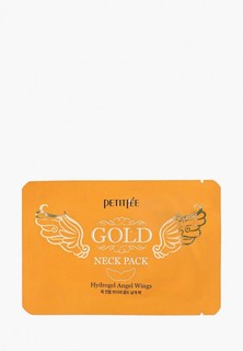 Маска для лица Petitfee Гидрогелевая с экстрактом золота для эластичности и молодости кожи шеи