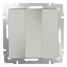 Выключатель трехклавишный без рамки Слоновая кость WL03-SW-3G-ivory Werkel