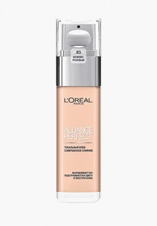 Тональный крем LOreal Paris LOreal для лица "Alliance Perfect, Совершенное слияние", выравнивающий и увлажняющий, оттенок R3, Бежево-розовый 30 мл