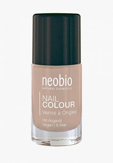 Лак для ногтей Neobio №10 5-FREE, с аргановым маслом. "Идеальный телесный"