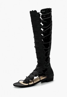 Сандалии LOST INK NELIA ELASTICATED GLADIATOR BLACK