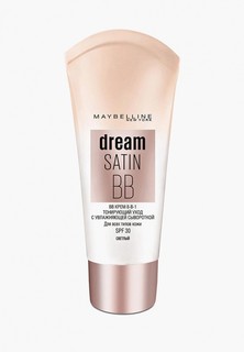 BB-Крем Maybelline New York для лица "Dream Satin", увлажняющий, SPF 30, светлый, 30 мл