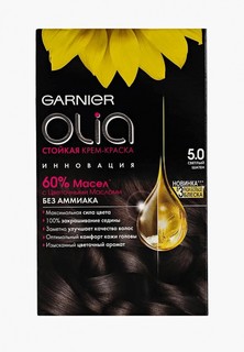 Краска для волос Garnier "Olia", стойкая, без аммиака, оттенок 5.0 "Светлый шатен"